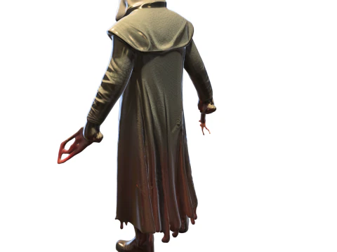 Dark Hooded Reaper 3D Model