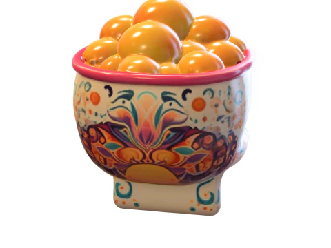 Day of the Dead Skull Candy Bowl 3D Model