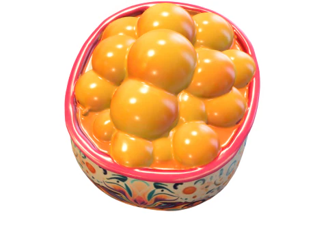 Day of the Dead Skull Candy Bowl 3D Model