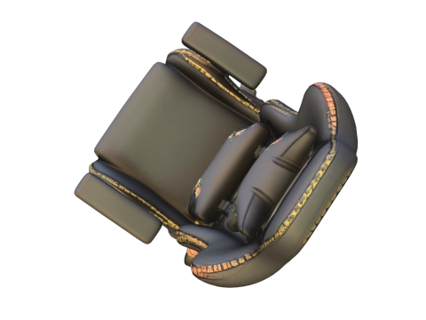 Floral Gaming Chair Modello 3D