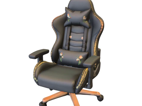 Floral Gaming Chair 3D Model