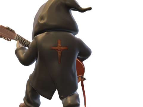 Grim Reaper Guitarist 3D मॉडल