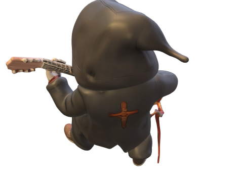 Grim Reaper Guitarist 3D मॉडल