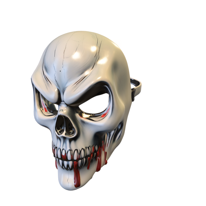 Bloody Skull Mask 3D मॉडल .c4d .max .obj .3ds .fbx .stl .blend