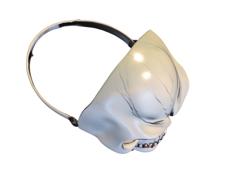 Bloody Skull Mask 3D मॉडल