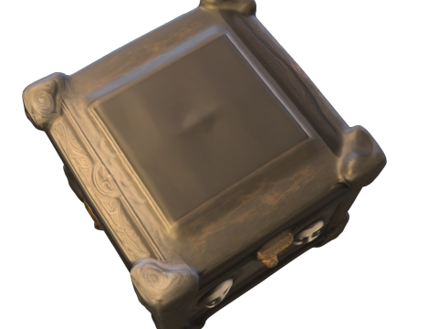 Haunted Chest Gothic Horror Model 3D