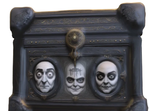 Haunted Chest Gothic Horror 3D Model