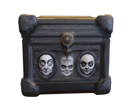 Haunted Chest Gothic Horror Model 3D