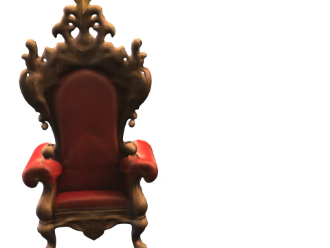 Santas Haunted Throne Gothic Christmas Chair 3D Model