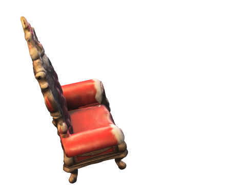 Santas Haunted Throne Gothic Christmas Chair 3D मॉडल