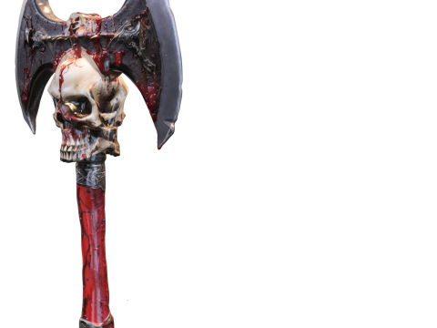 Skull Reaper Battle Axe Dark Fantasy 3Dモデル