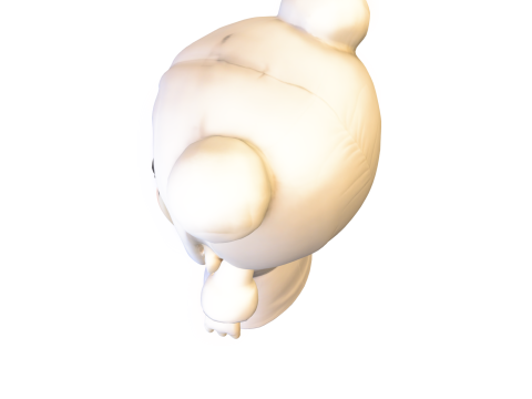 Cute plushie Leia Organa 3D 모델