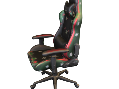 Holiday Snowflake Gaming Chair 3D Model