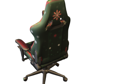 Holiday Snowflake Gaming Chair 3D Model
