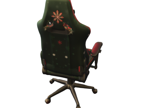 Holiday Snowflake Gaming Chair 3D Model