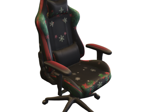 Holiday Snowflake Gaming Chair 3D Model