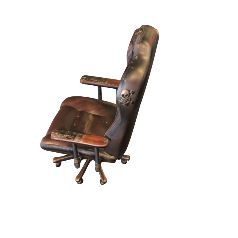 Corsair Commander Chair Pirate Themed 3D 模型 .c4d .max .obj .3ds .fbx .stl .blend 