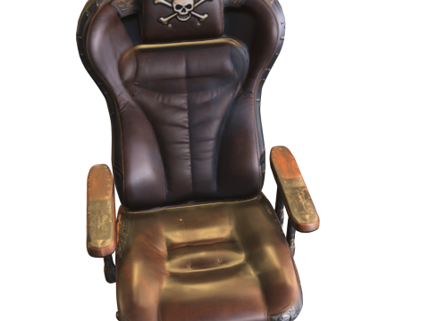 Corsair Commander Chair Pirate Themed 3D 模型