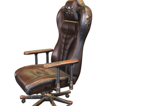Corsair Commander Chair Pirate Themed 3D 模型