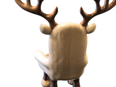 Reindeer Lodge Armchair 3D Model