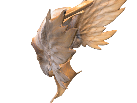 Seraphic Winged Mask 3D Modell