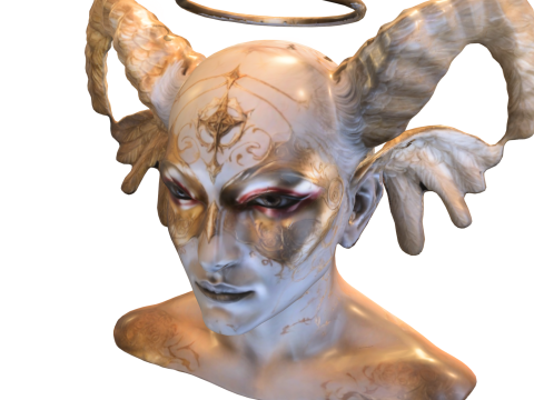 Celestial Demon Mask Bus Modello 3D