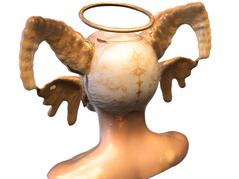Celestial Demon Mask Bus Modello 3D