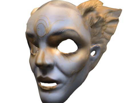 Arcane Spirit Mask Dark Fantasy 3D Модель