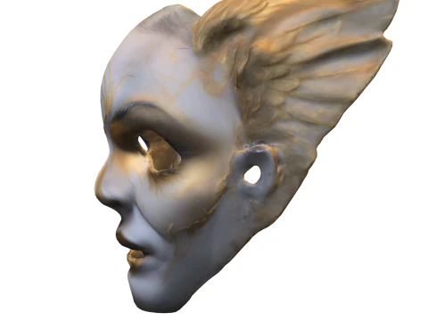 Arcane Spirit Mask Dark Fantasy 3D Model