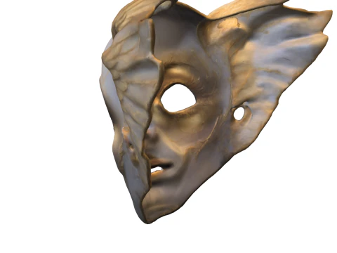 Arcane Spirit Mask Dark Fantasy 3D Model