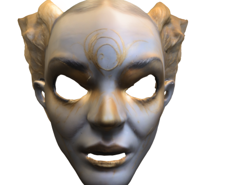 Arcane Spirit Mask Dark Fantasy 3D मॉडल