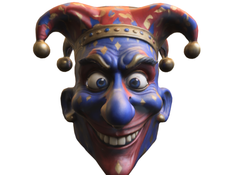 Maniac Jester Mask Modelo 3D