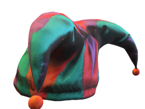 Colorful Jester Hat 3D Model
