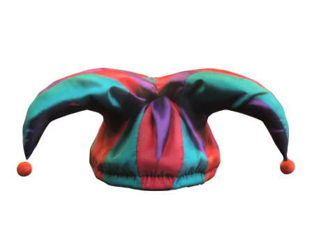 Colorful Jester Hat 3D Model