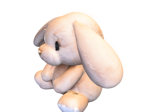 Floppy Bunny Plush Model 3D