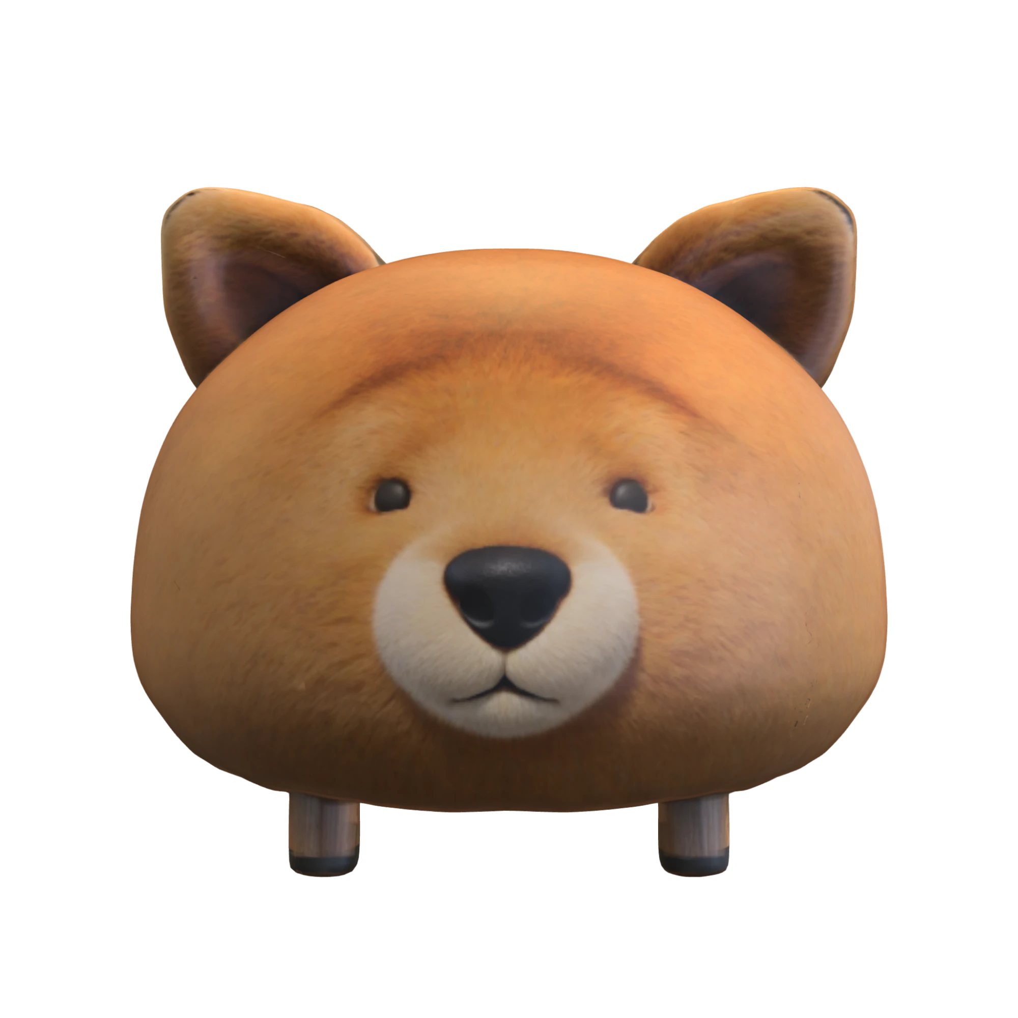 Chonk Shiba Plush 3D Model .c4d .max .obj .3ds .fbx .stl .blend
