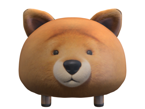 Chonk Shiba Plush 3D Model