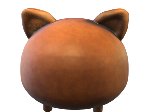 Chonk Shiba Plush 3D Модель