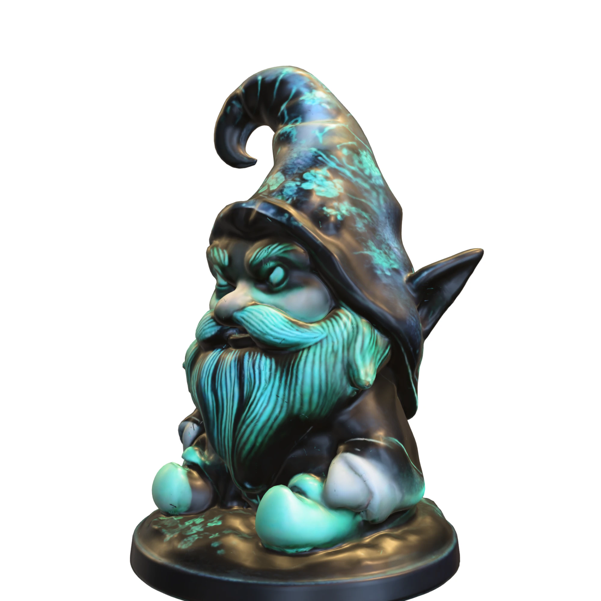 Enchanted Forest Gnome 3D Model .c4d .max .obj .3ds .fbx .stl .blend