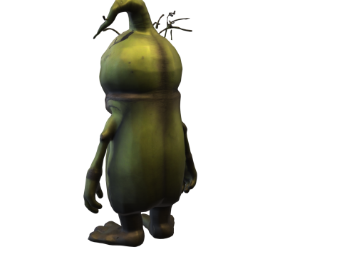 Creepy Grin Goblin Stylized Halloween Model 3D