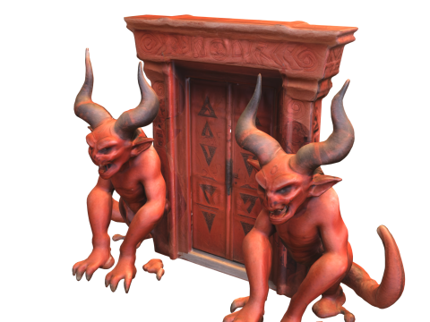 Hellgate Guardians Demonic Gate Entrance 3D-Modell