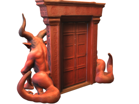 Hellgate Guardians Demonic Gate Entrance 3D मॉडल