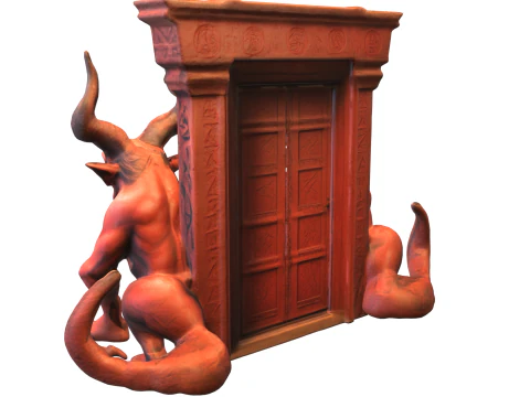 Hellgate Guardians Demonic Gate Entrance 3D Model