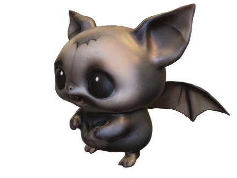 Chibi Bat Cute Stylized Bat Creature 3D मॉडल