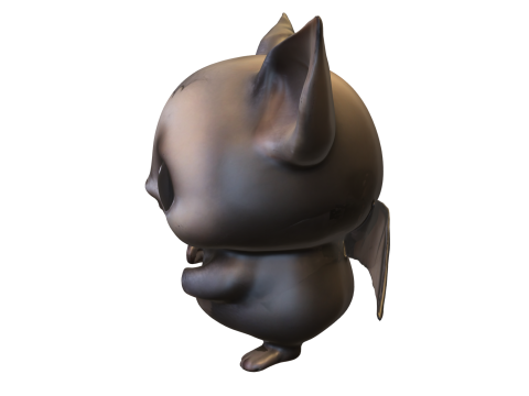Chibi Bat Cute Stylized Bat Creature 3D मॉडल