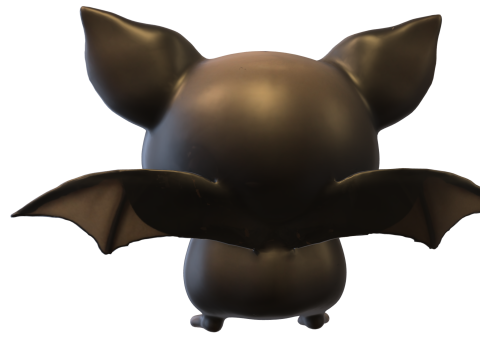 Chibi Bat Cute Stylized Bat Creature 3D मॉडल
