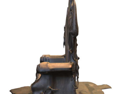 Dark Demon Throne Cursed Gothic Chair 3D मॉडल