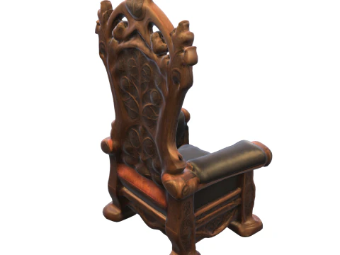 Gothic Royal Throne 3D Model