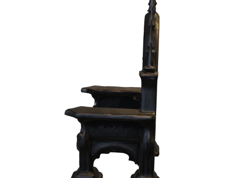 Dark Gothic Throne 3D Model