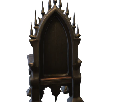 Dark Gothic Throne 3D Model